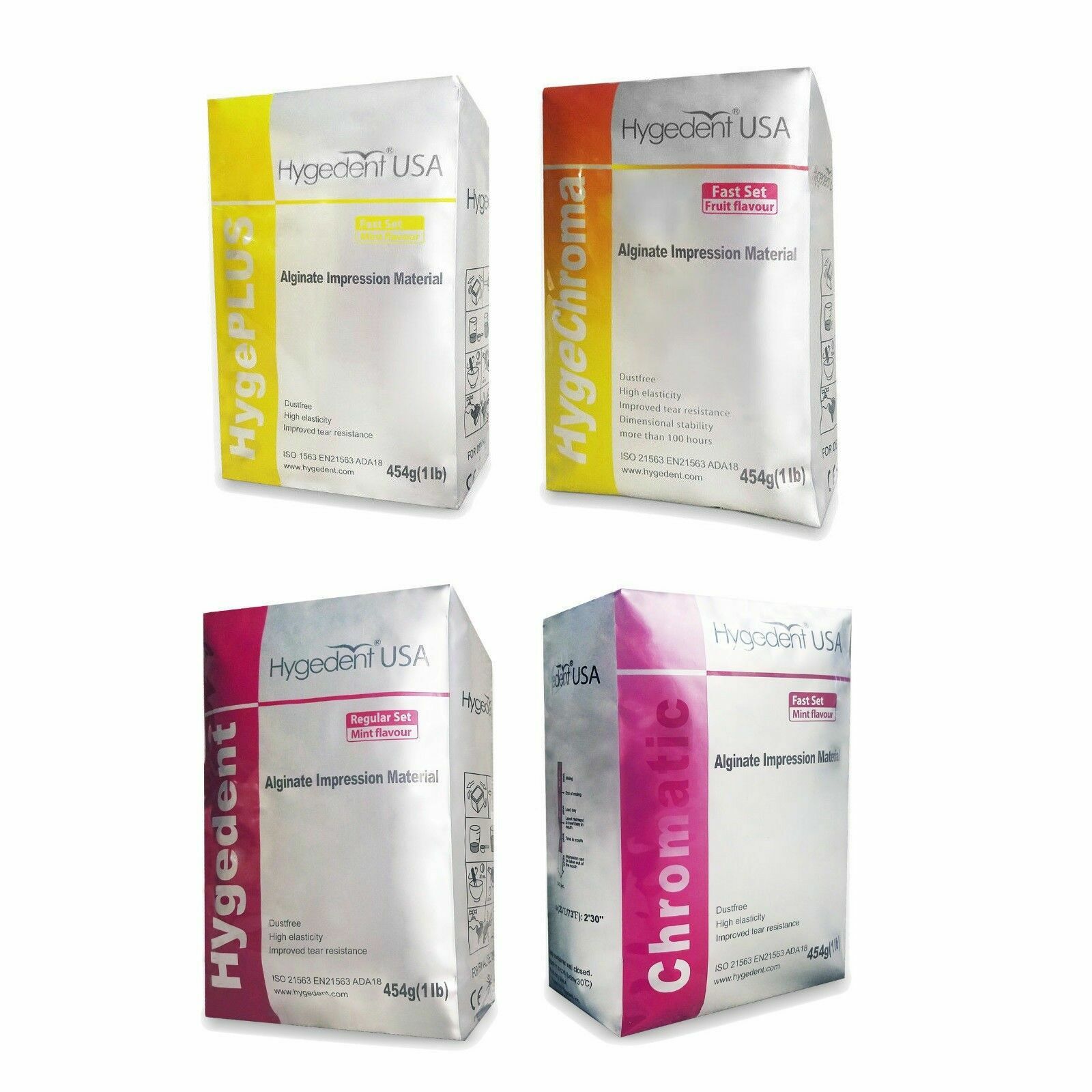 Hygedent Alginate Impression Material High Elasticity & Dust Free (All Types)