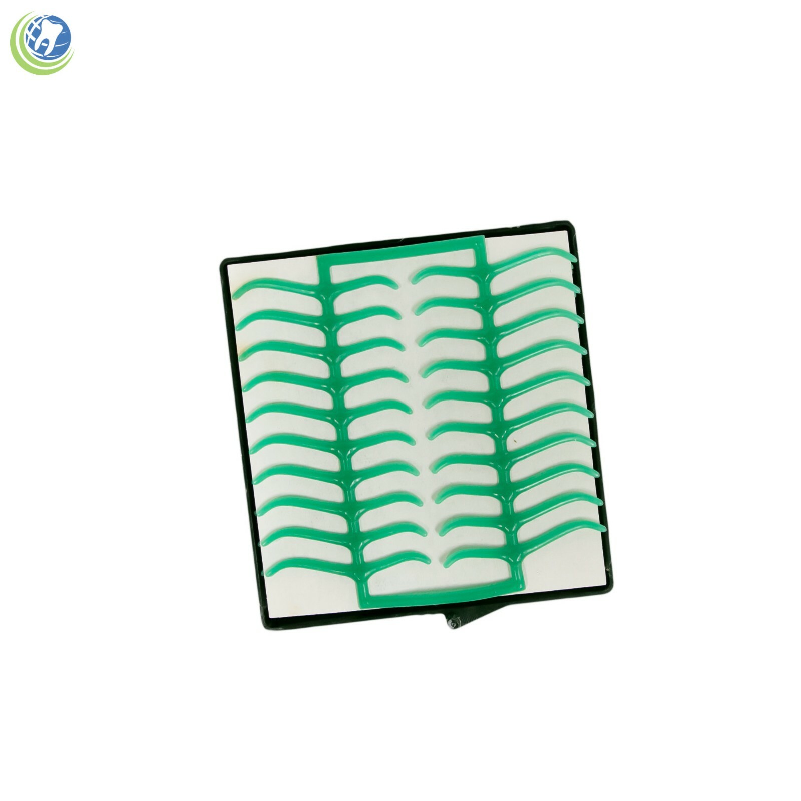 Dental Lab Wax Clasps Molar Patterns 10 Sheets (200 Clasps) Green Casting