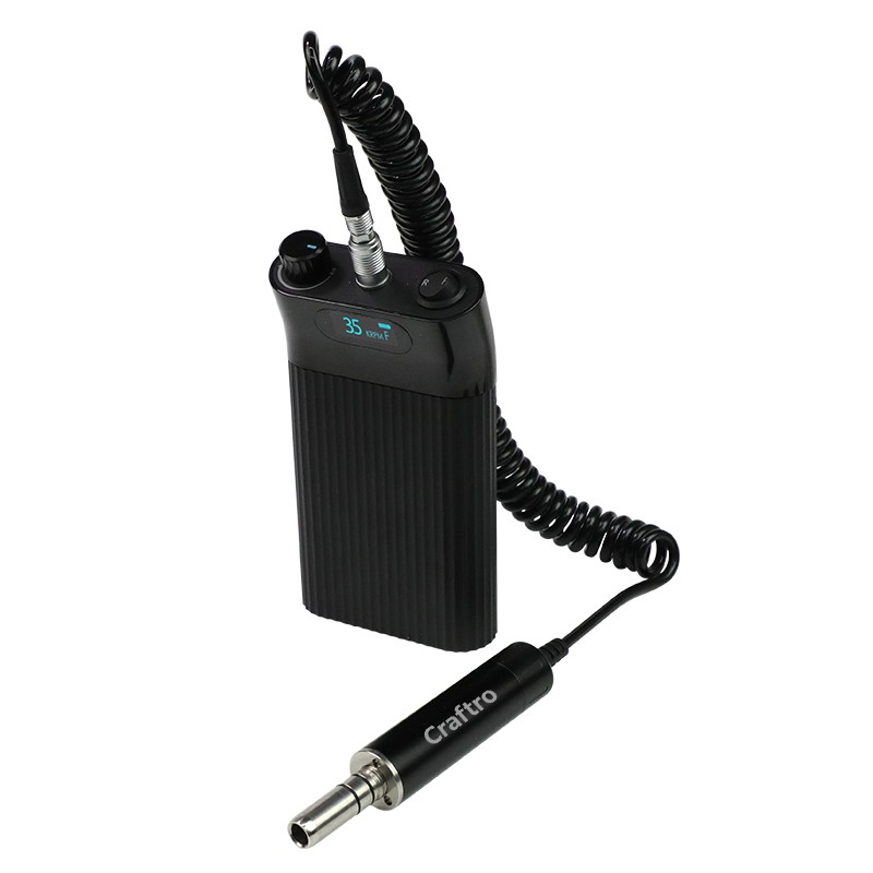 Craftro 35K RPM Dental Lab Portable Micromotor Polishing Unit + E-type Handpiece
