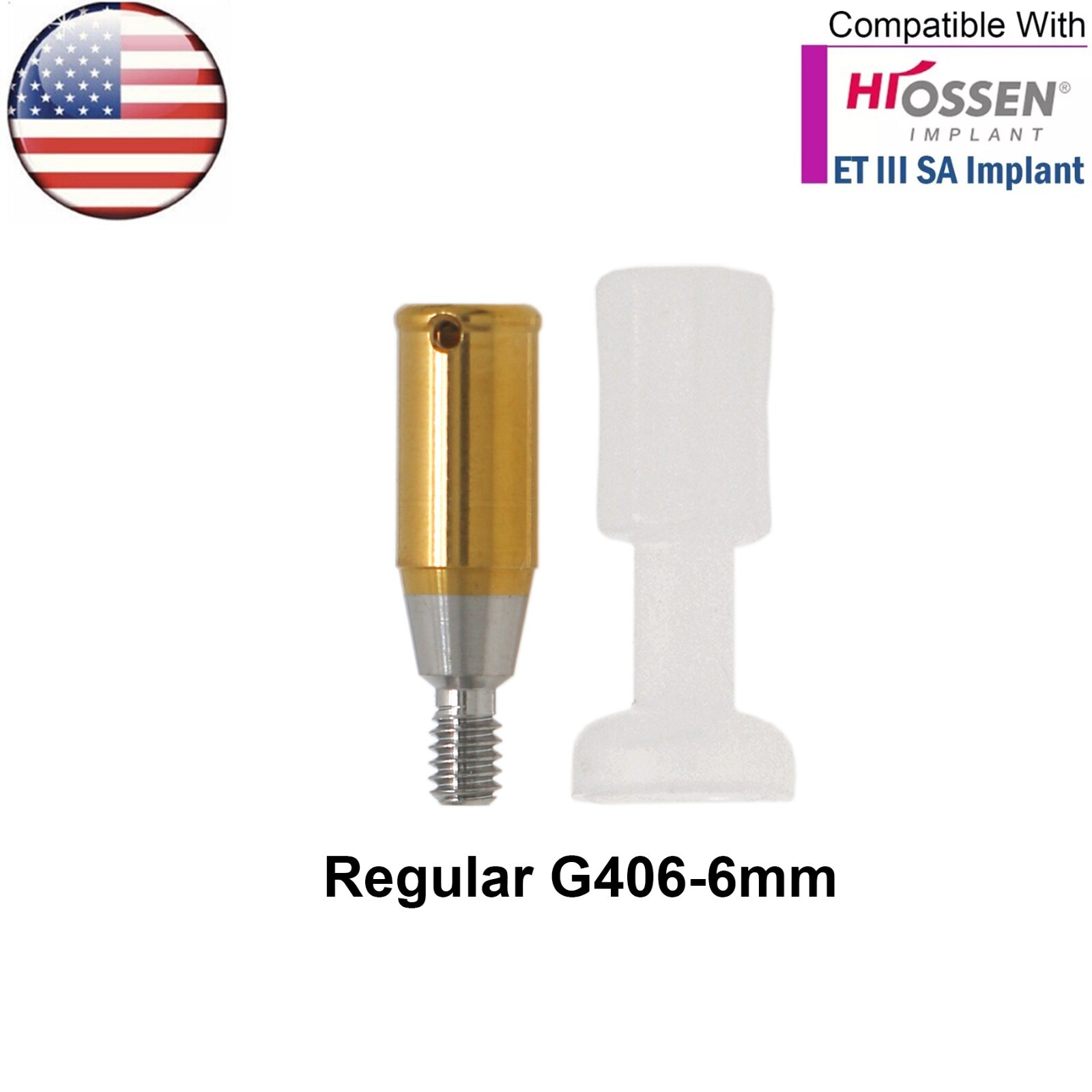 US Dental Locator Attachment Abutment for Hiossen ET III /Osstem/Snucone Regular