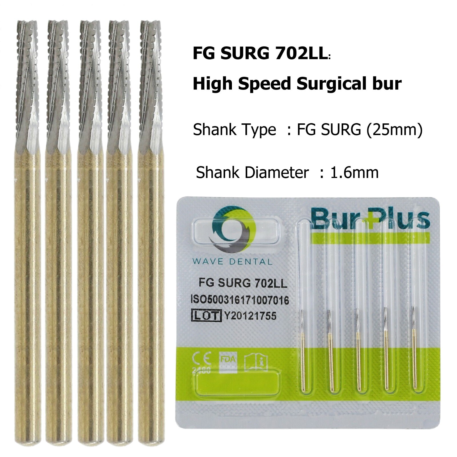 Wave Dental Surgical Bur Long 701 701L 702 702L 700 703 Carbide Burr High Speed