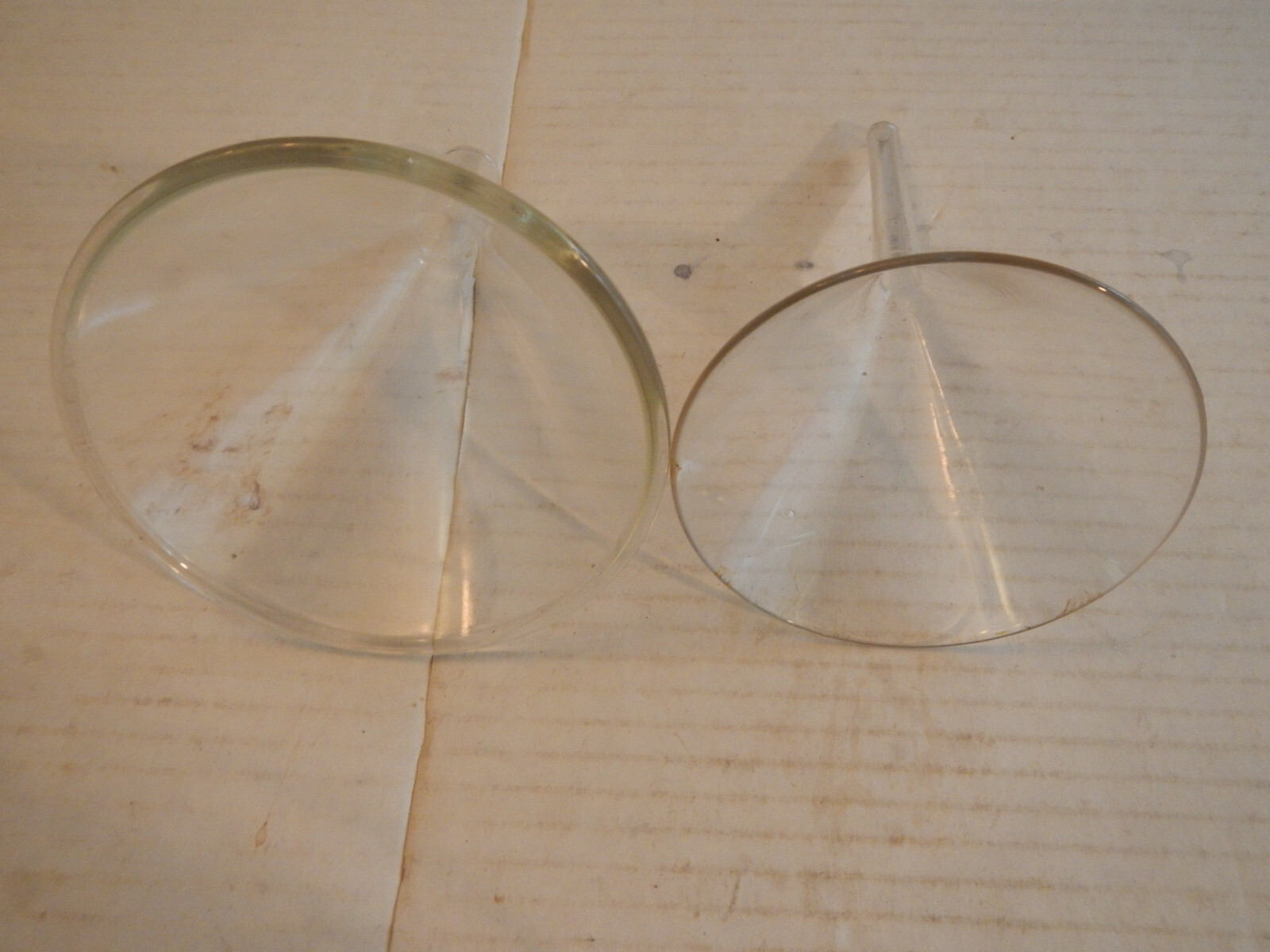2 Glass Lab Funnels KIMAX USA, Industrial, Medical, Science
