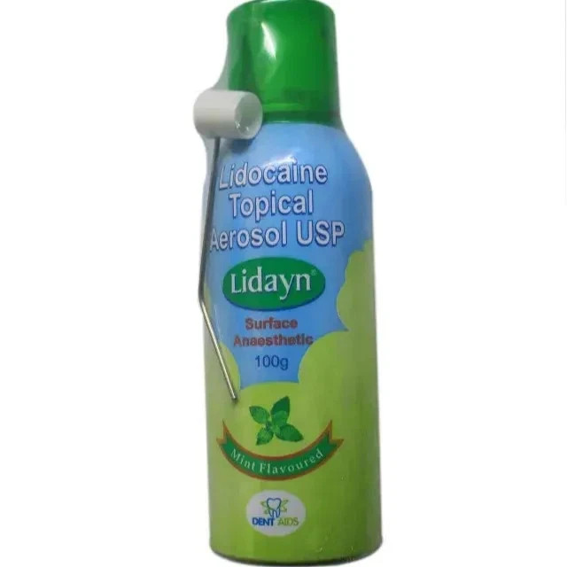 Pack of 5 Dentaids Lidayn Spray Mint flavored topical aer osol ansth-etic spray