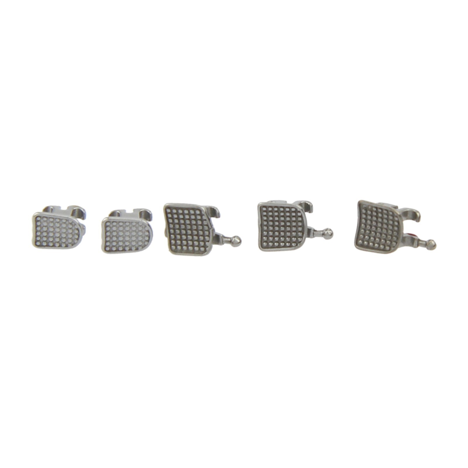 Orthodontic Bracket Brace Metal MIM MINI MBT Roth 018 345 With Hooks 5-5 OC