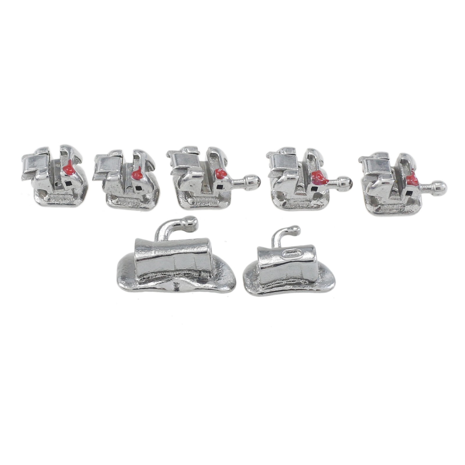 Dental Orthodontic Brackets Self Ligating Braces Metal Ceramic Roth MBT 022 345