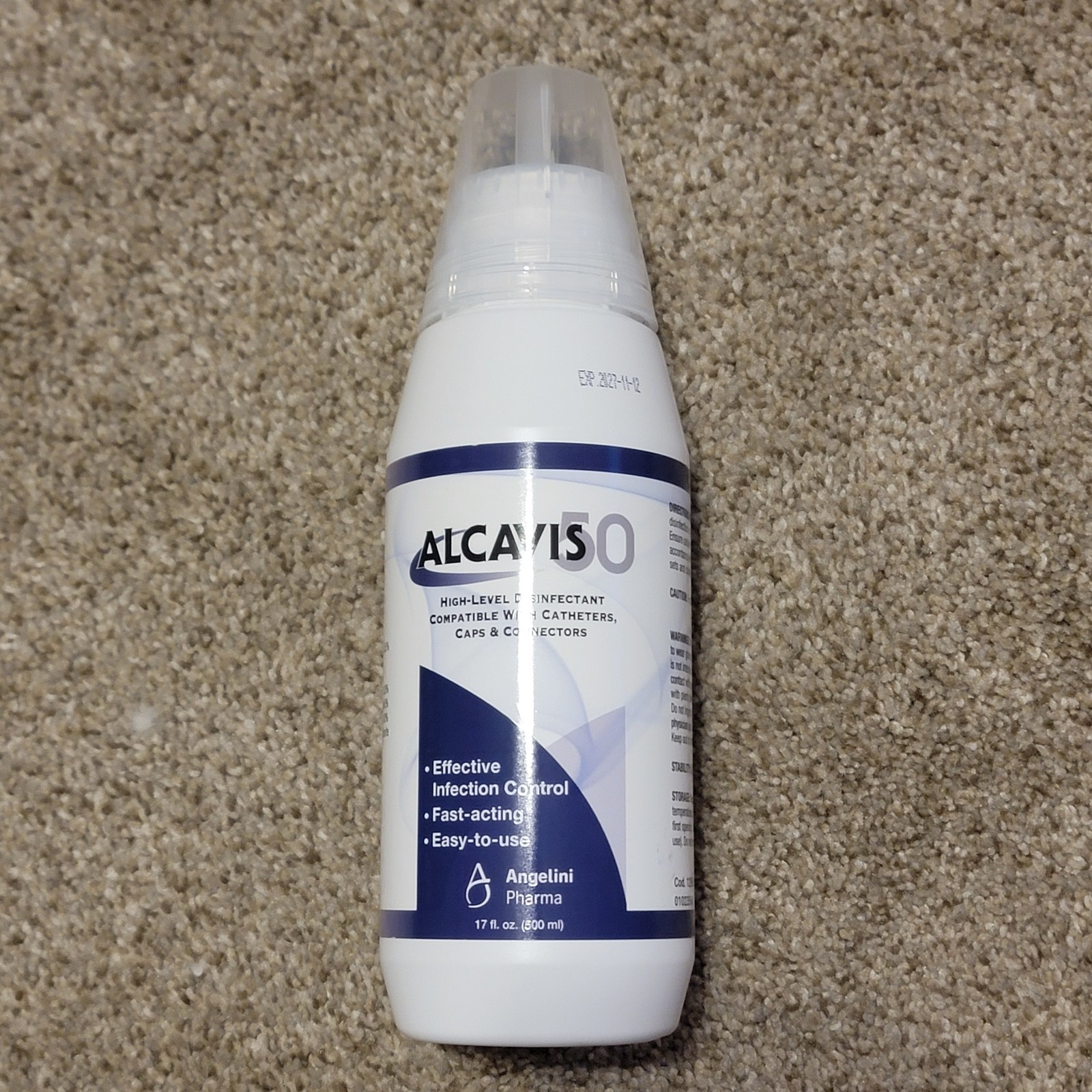 Angelini Pharma ALCAVIS 50 High-Level Disinfectant 17 fl oz 500 ml Exp 11/27