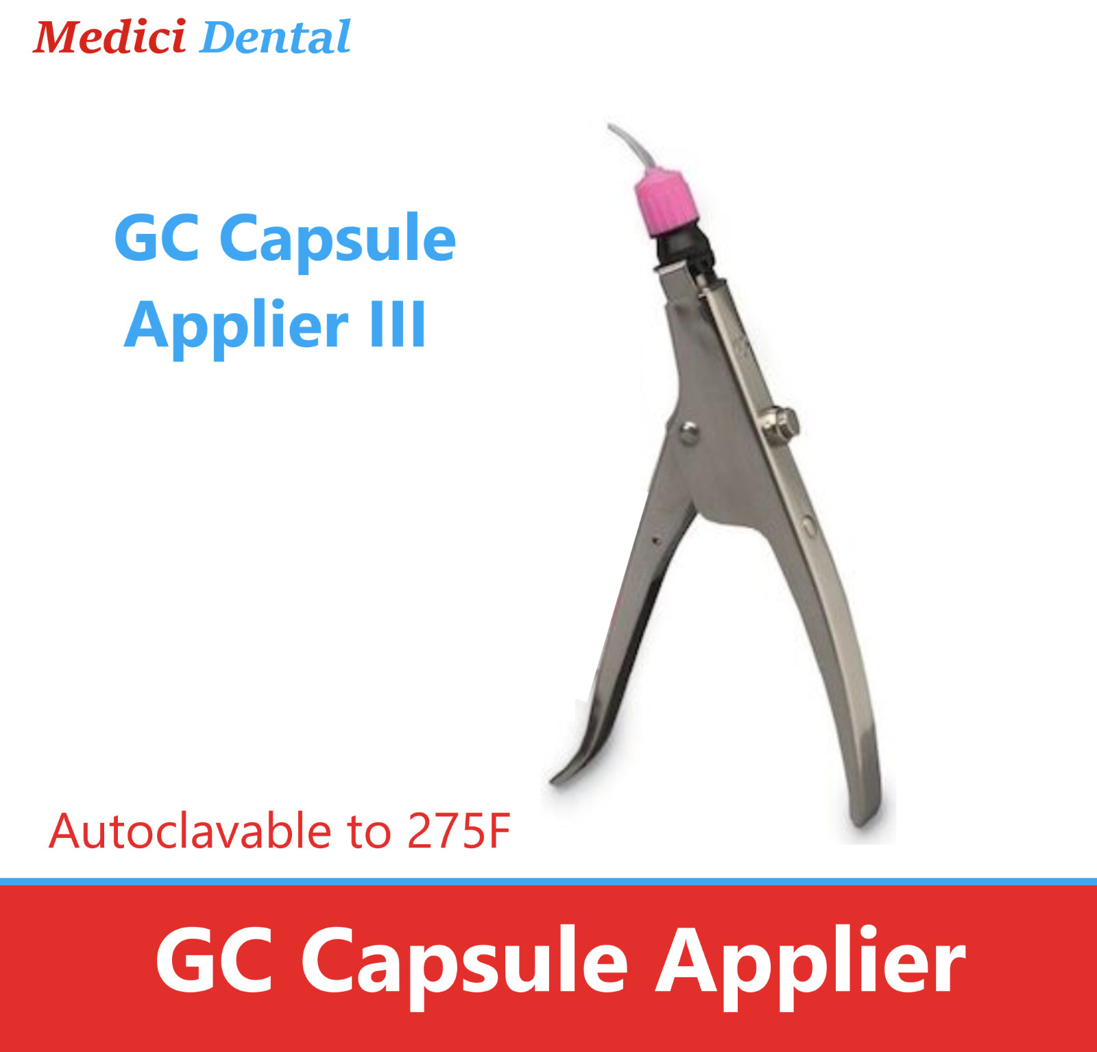 Universal Dental Capsule Applier Applicator Gun (GC Fuji Type) – Autoclavable
