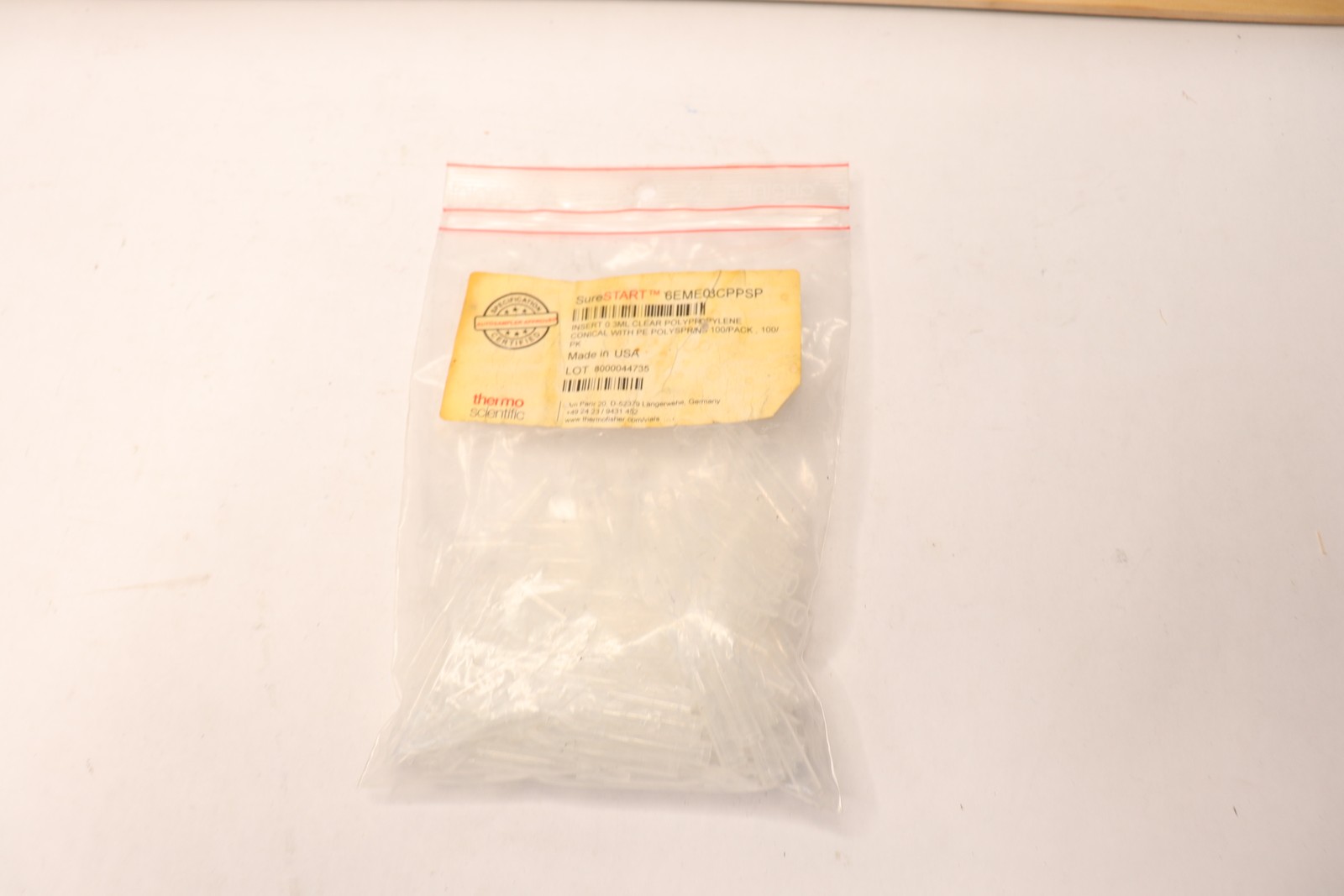 (100-Pk) SureSTART Polyspring Inserts for 2 mL Vials Level 1 Everyday Analysis