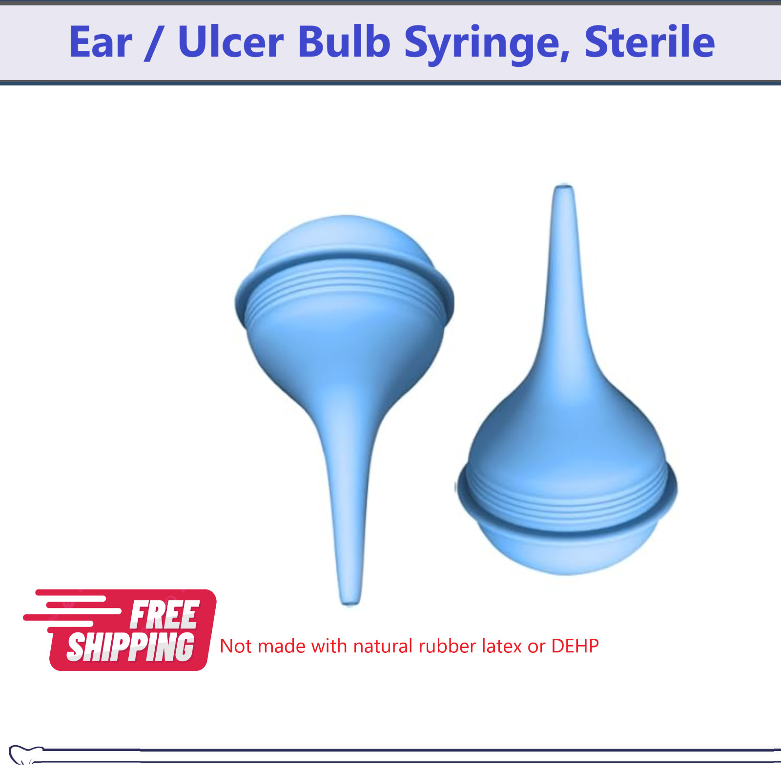 Sterile Ear Bulb Syringe, Hand Bulb 2 Ounce Nose , Infant Ulcer 2oz 1-10/Pack