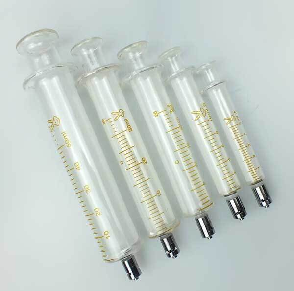 1ml – 100ml Luer Lock Tip Glass Syringes Sampler Chemistry Laboratory Injector