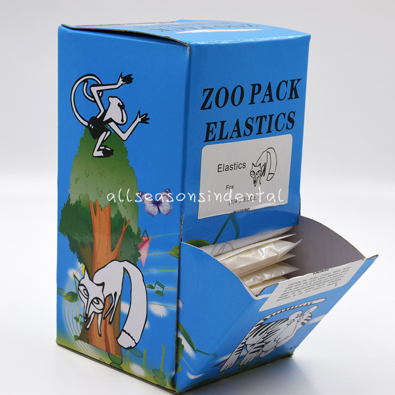 5000Pcs Dental Orthodontic Rubber Bands Elastics Latex Braces 15 Size for Choice