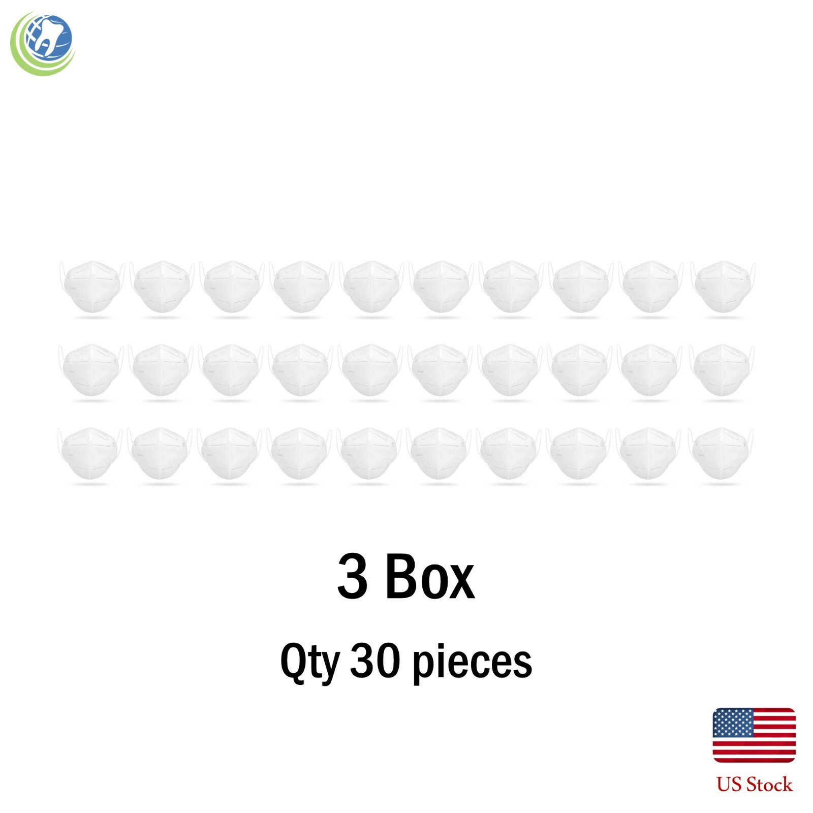 30 KN95 Masks 1AK Respirator Mask 3D Stereoscopic Non-Returnable Protective