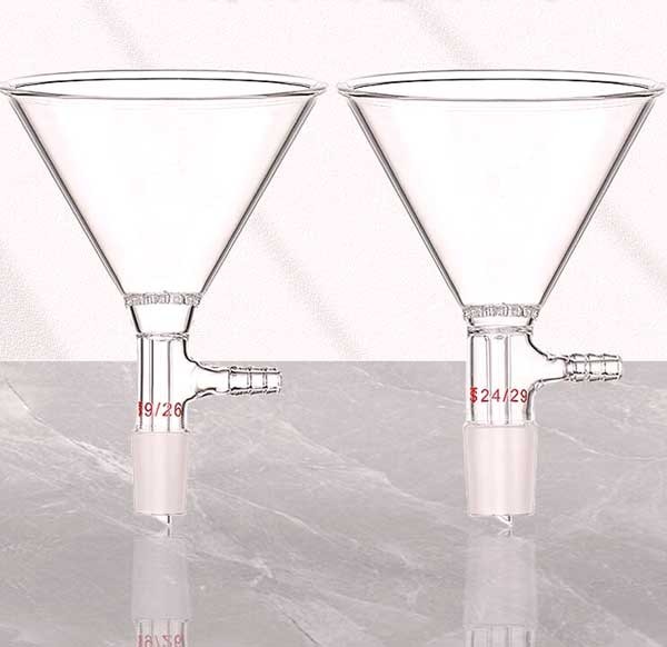 Bulk Buy 50mm – 150mm Transparent Glass Filter Funnel with Standard Joint CA