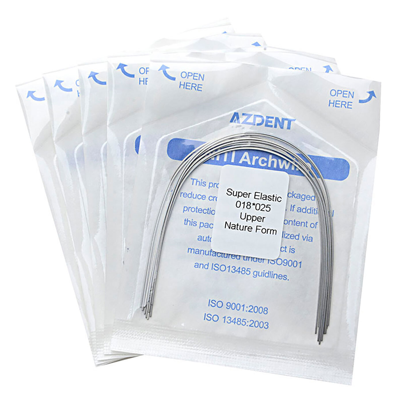 10pcs/Pack Dental Orthodontic Super Elastic Niti Arch Wire Rectangular Nature