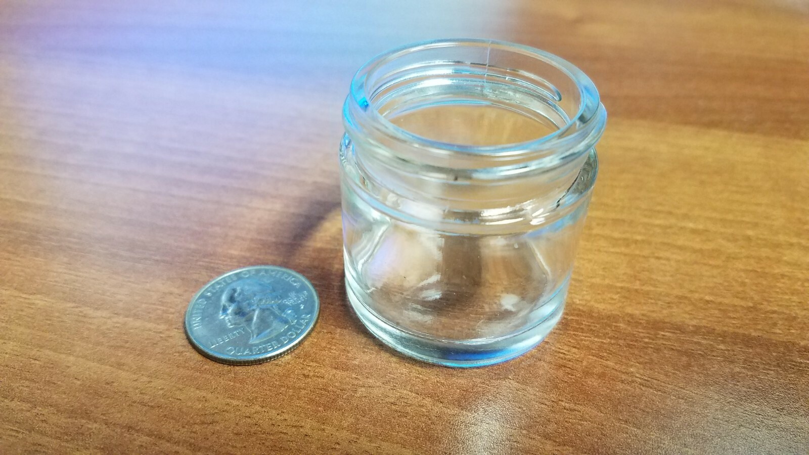 168 Count 1 oz ounce Clear Glass Straight Sided Round Jar with 43-400 Neck