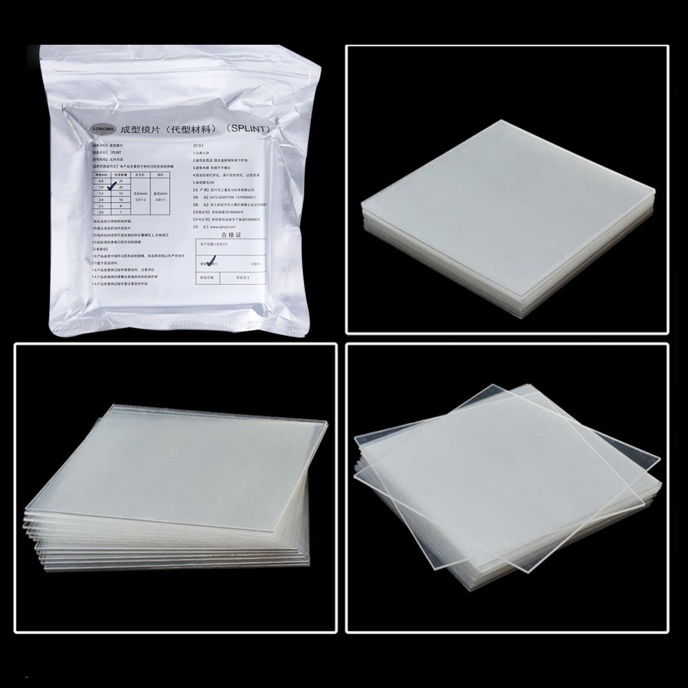 Dental Lab Splint Thermoforming Material for Vacuum Forming Hard 1.5mm USA STOCK