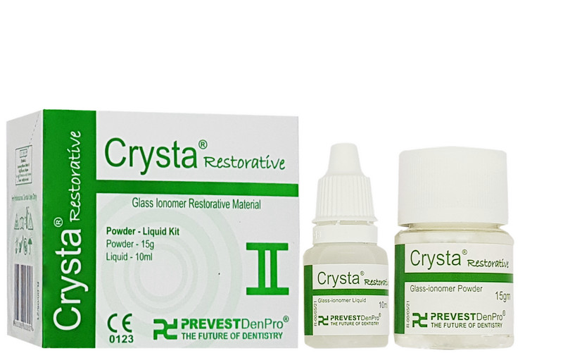 Crysta Superior Teeth/Tooth Repair Permanent Dental Cement Cavity Filling Kit