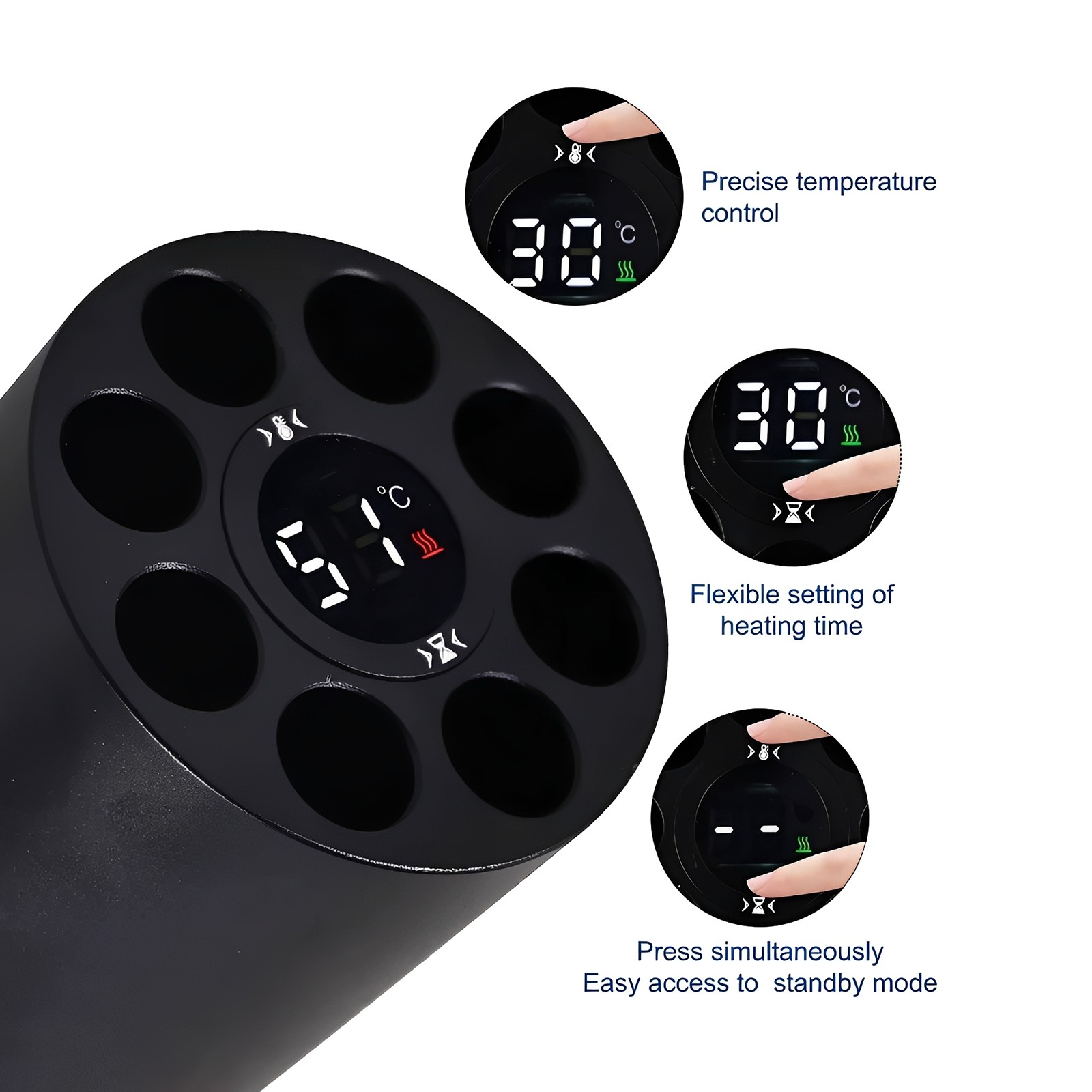 Dental Composite Heater Material Warmer Soften 40-70℃ Adjustable 110/220V
