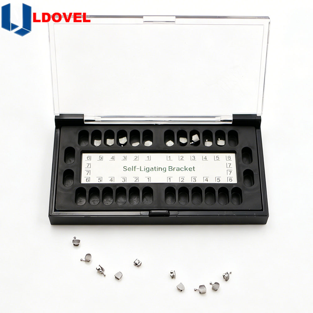 1 box /20pcs Dental Orthodontic Self Ligating Braces Bracket Roth.022 Hooks 345