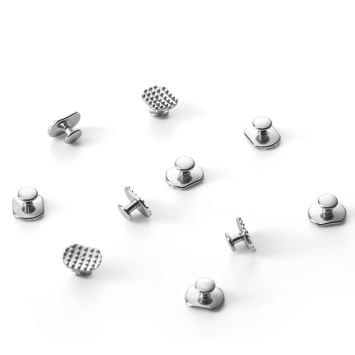 10pcs Dental Orthodontic Lingual Buttons Bondable for Bondable Rectangular Base