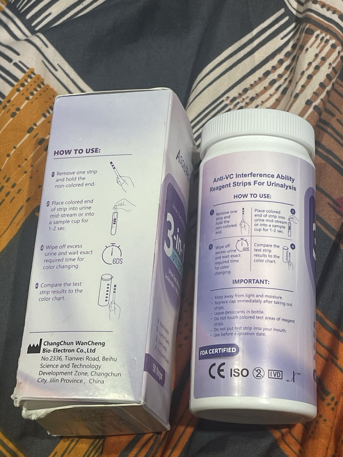AssuTest 3 In 1 UTI Tests 50 Strips Expiry 09/14/2026