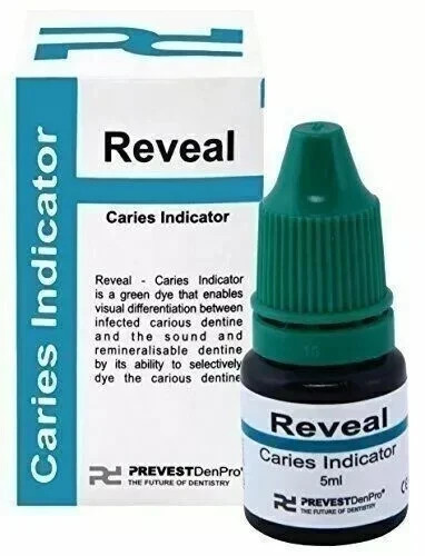 Dental REVEAL 5ml Pack Caries Indicator Dye Dentin Caries Detector