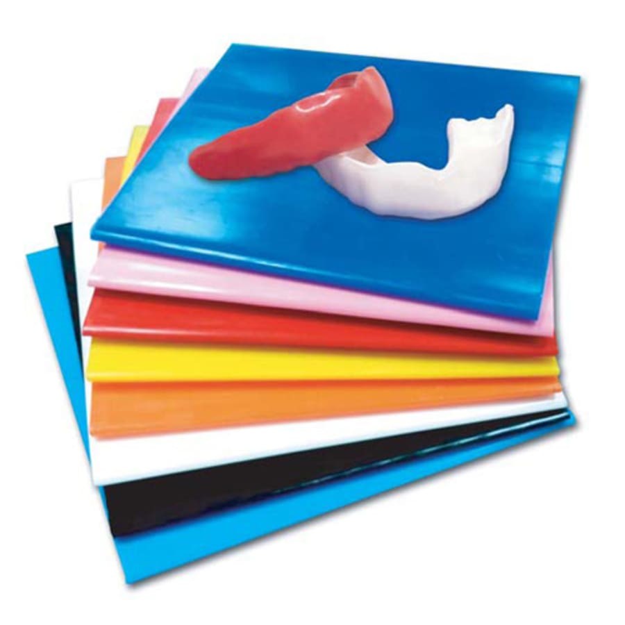 .080 EVA Mouthguard Material 5″x5″ Square Sheets in Assorted Colors