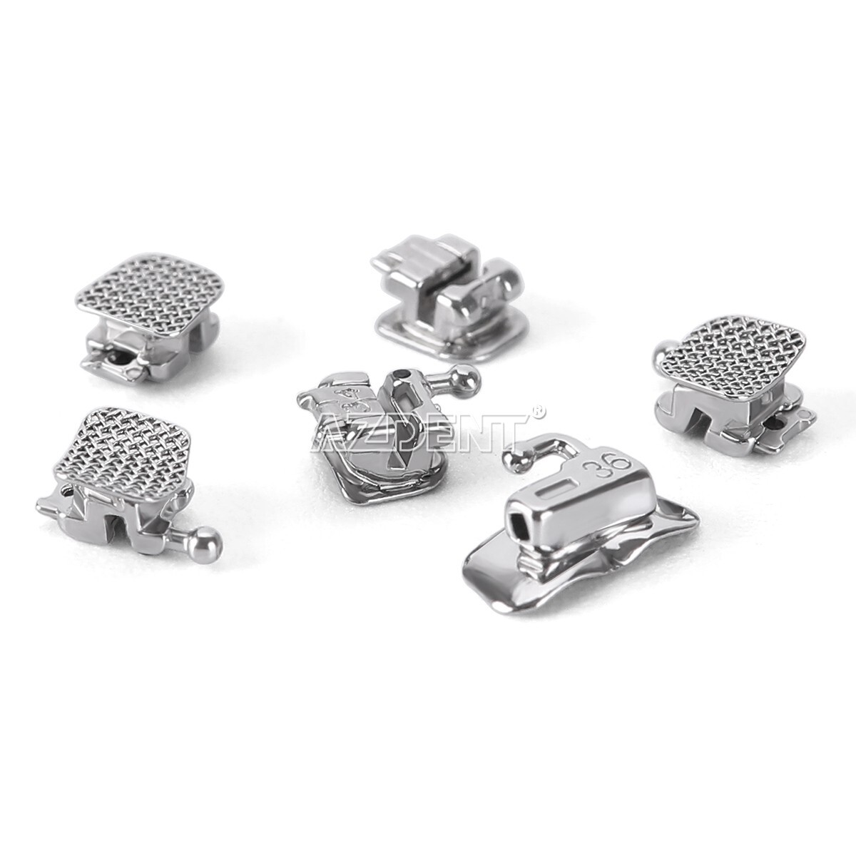 AZDENT Dental Orthodontic Self-Ligating Brackets Braces Roth MBT 022 Hooks 345