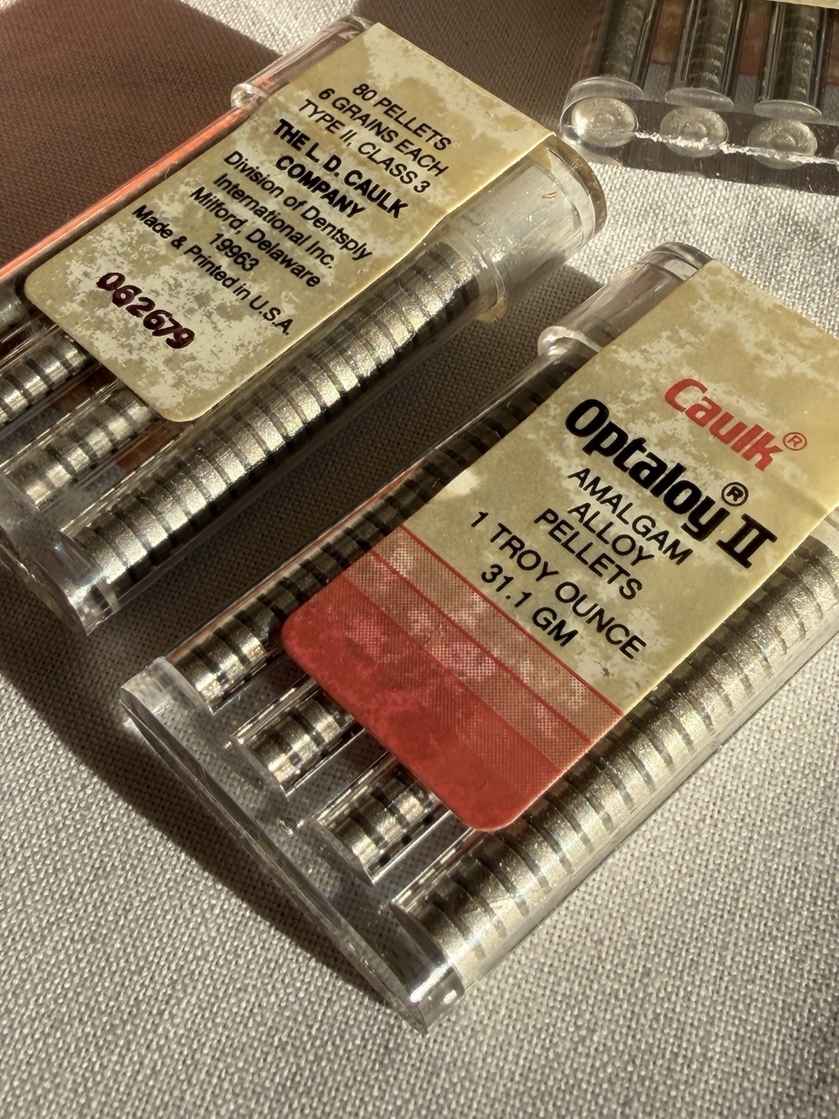 CAULK OPTALOY II 10 Troy Oz 800 Pellets Silver Amalgam Alloy Type II Class 3