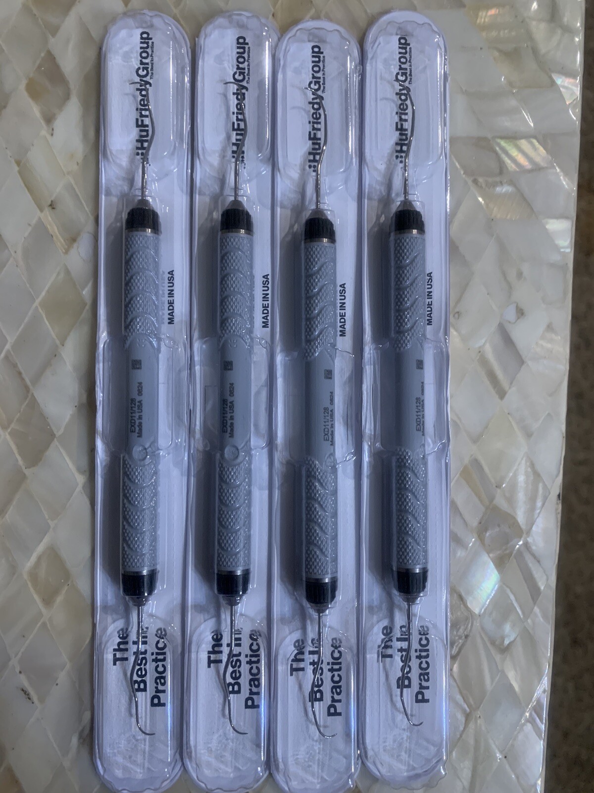 Hu-friedy #11/12 ODU DE EXPLORER, ResinEight Handle exd11/128 (x4)