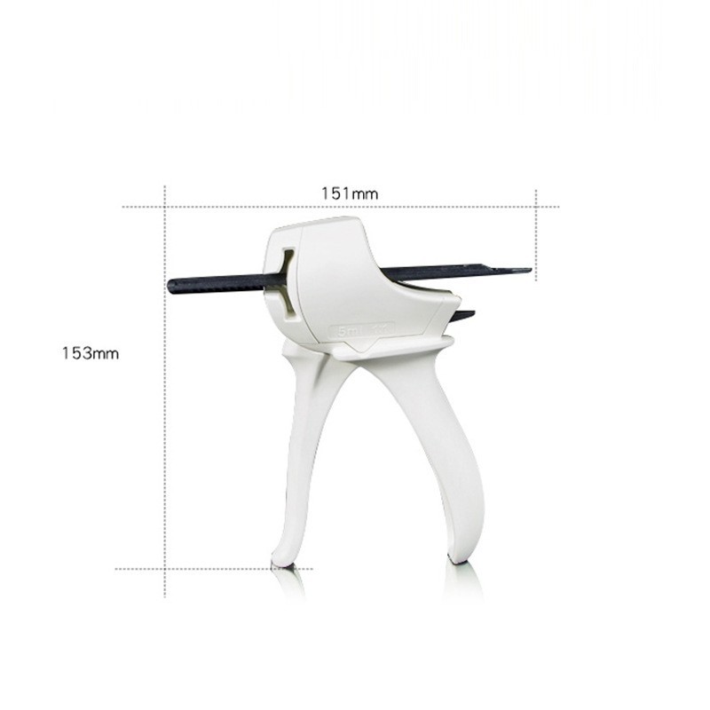 1pcs Dental Impression Dispenser Mixing Dispensing Delivery Gun 5ml Mixer 1:1
