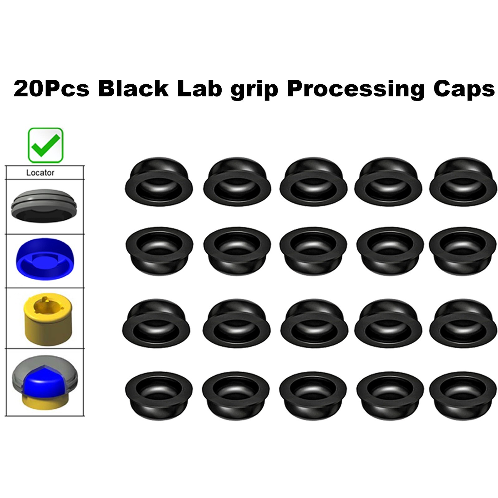 US 20Pcs Overdenture Abutment Retention Caps For Dental Locator Inserts Implant