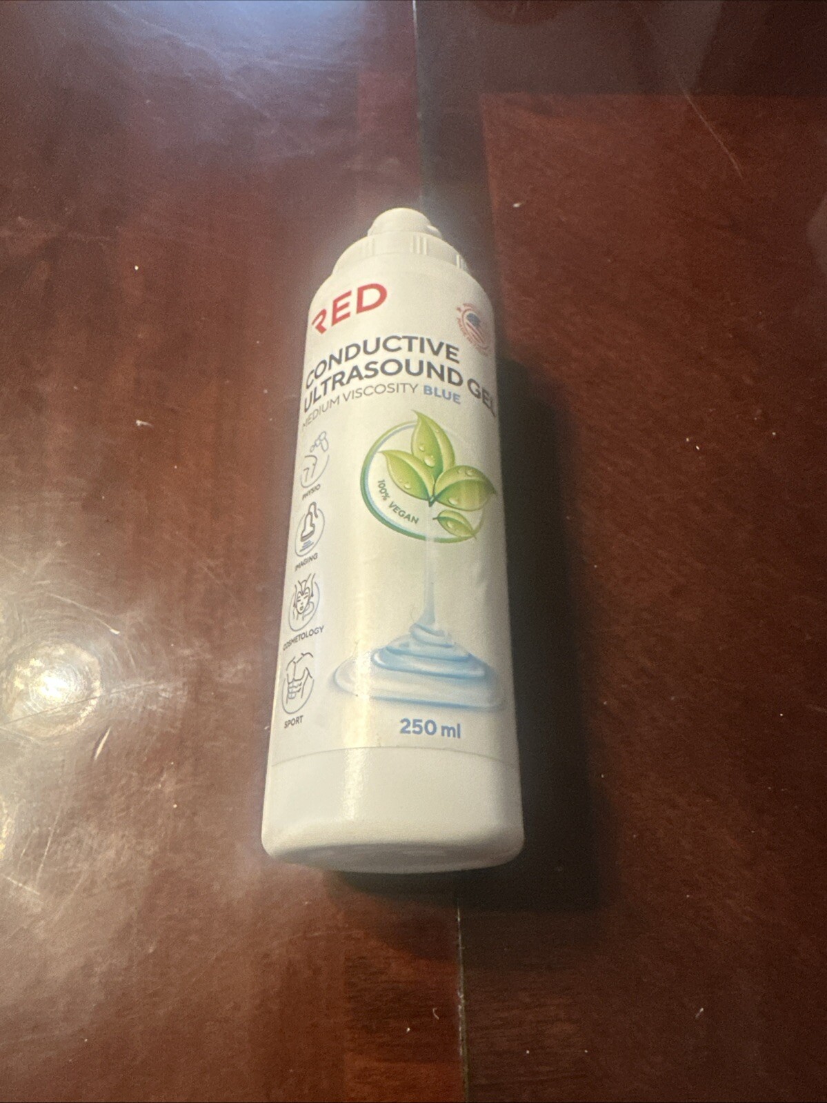 RED Conductive Ultrasonic GEL, Baby Doppler,Cavitation 250ml