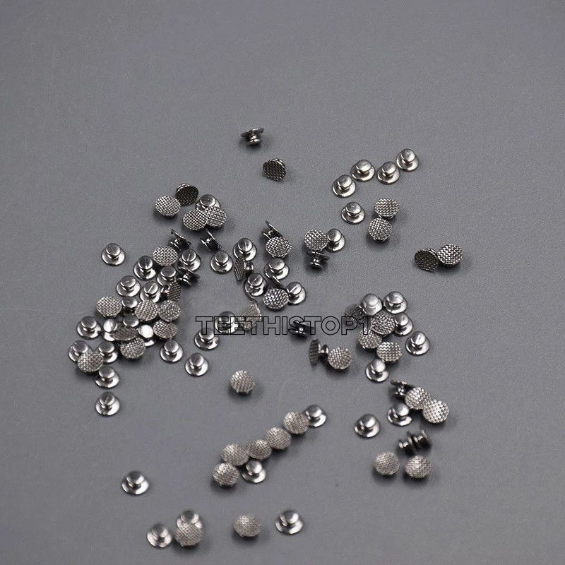 50 Pcs Dental Supplies Orthodontic Ortho Lingual Buttons for Bondable Round Base