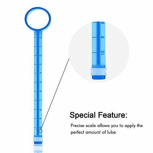 Famolay Lube Applicator for Women Man, 2PCS 0.5 Fl Oz (Pack of 2), Blue-white