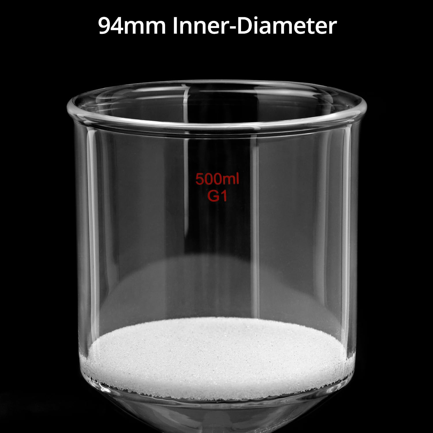 500Ml Filtering Buchner Funnel Medium Frit (G1) Lab Glassware with Standard 2…