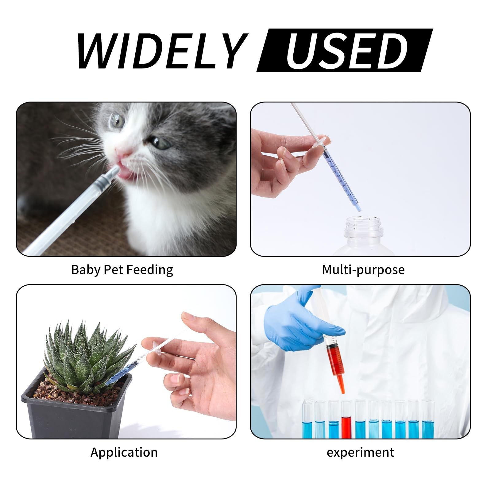 20 Pack 1ml Syringe for Liquid, 1cc Syringes-20pcs, Syringes-20pcs