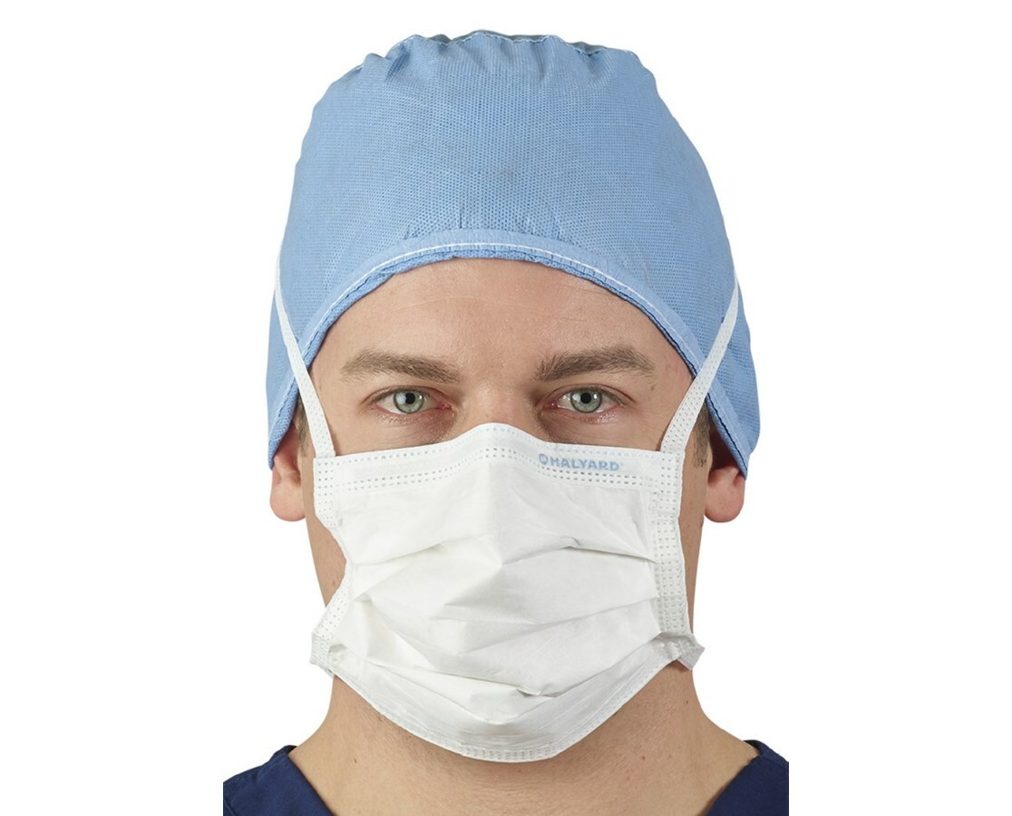 *50-Pieces* Halyard Ulti-Mask Fog-Free Surgical Face Masks White 49310