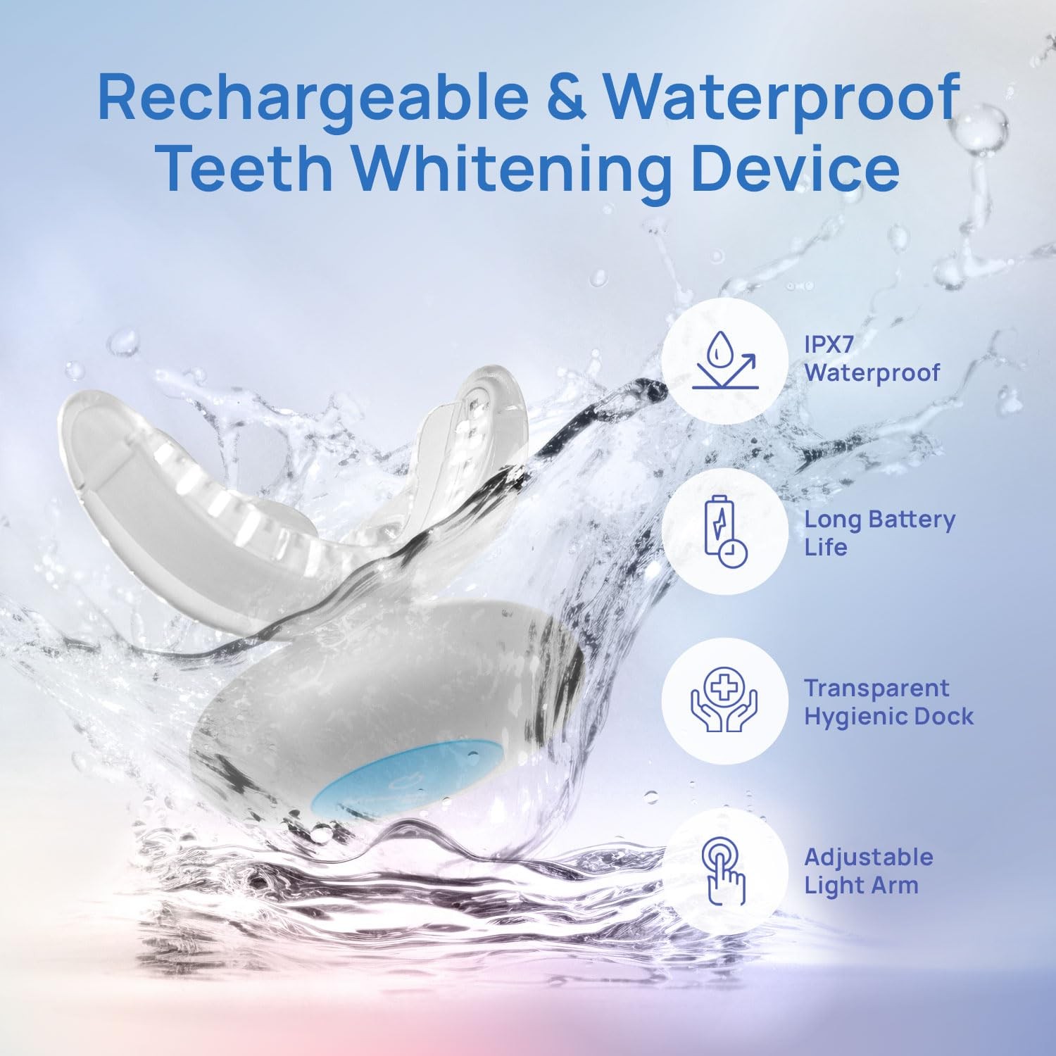 Whitebite Pro Vertical Dual LED Teeth Whitening Kit + Charging Dock