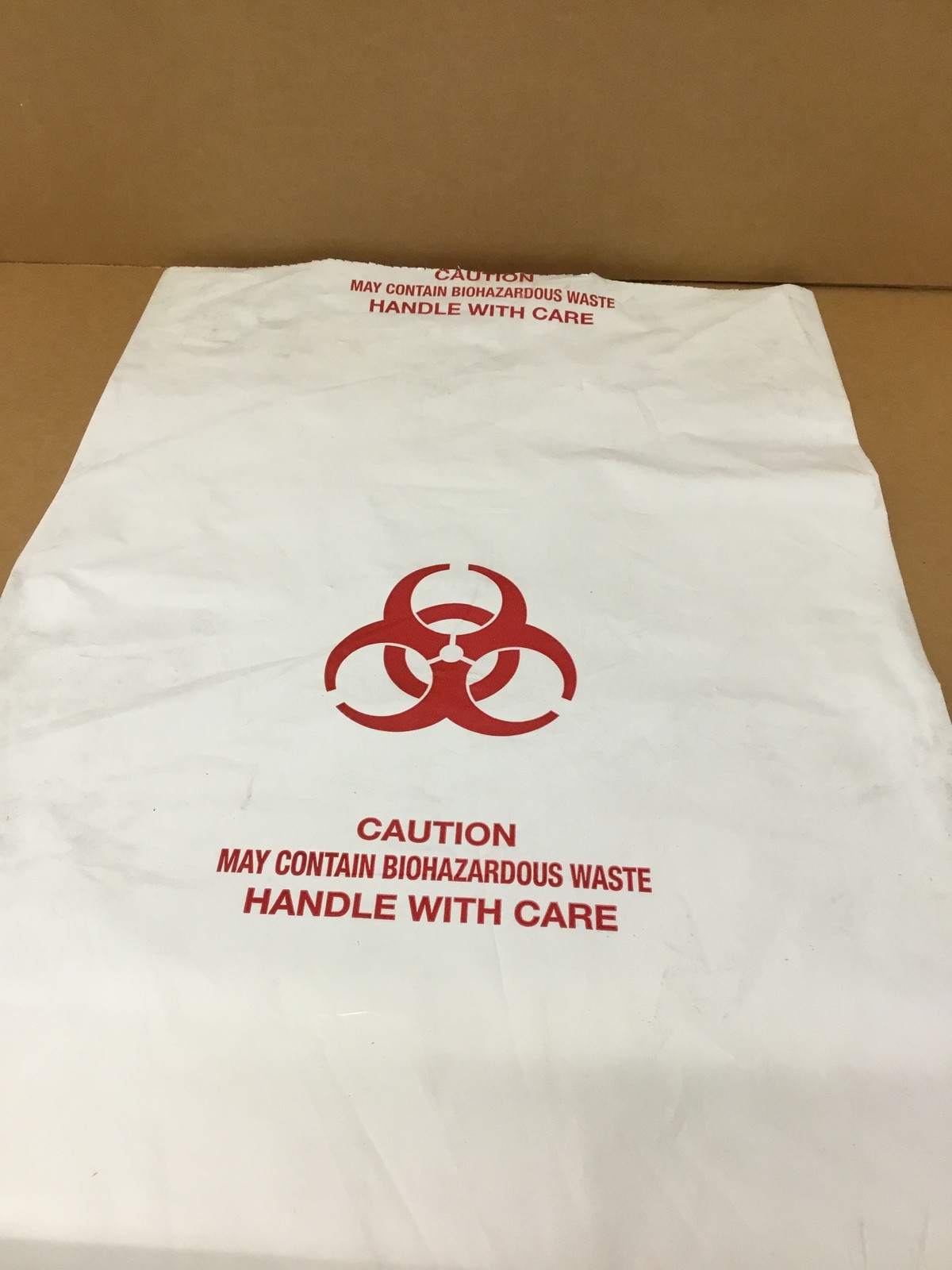 NEW 20″ x 30″ Biohazard Waste Bags White Red Heavy Duty 100 Bags/Roll FREE SHIP