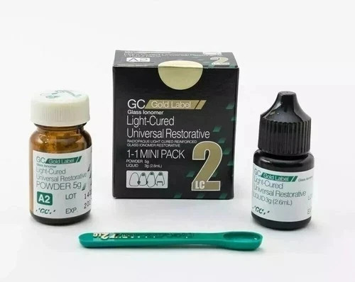GC Fuji II LC Mini Light Cured High Fluoride Release Glass Ionomer Cement