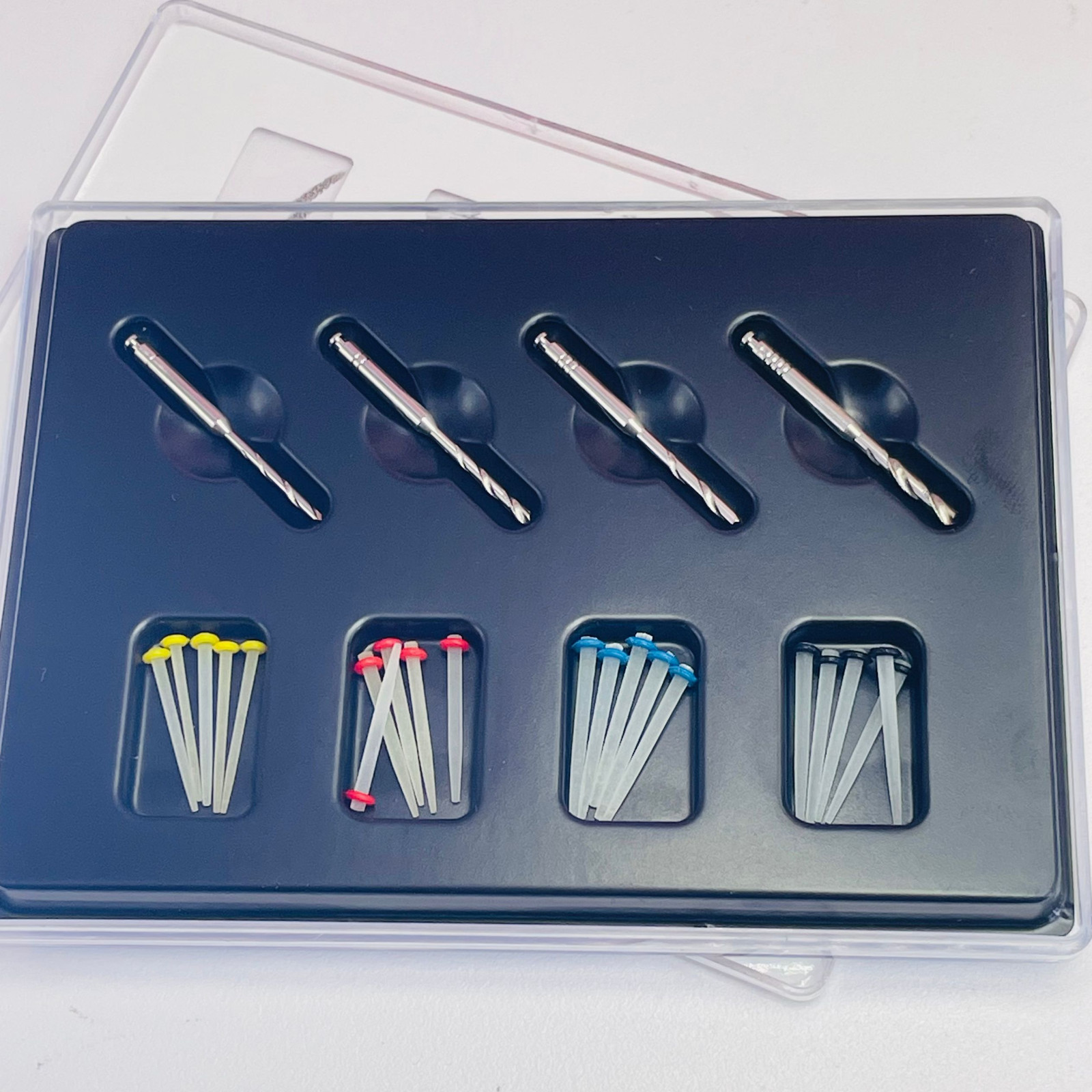 1Box Dental High-intensity Quartz straight Pile Fiber Resin Post postes de fibra
