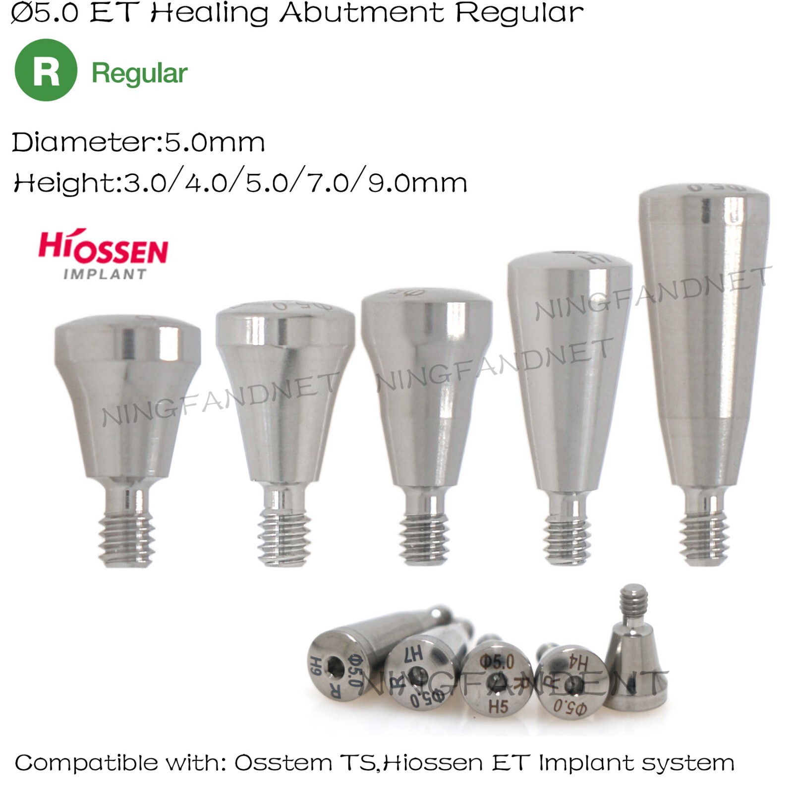 US Hiossen osstem Hex platform fits Regular/Mini Locator/Healing Abutment Analog