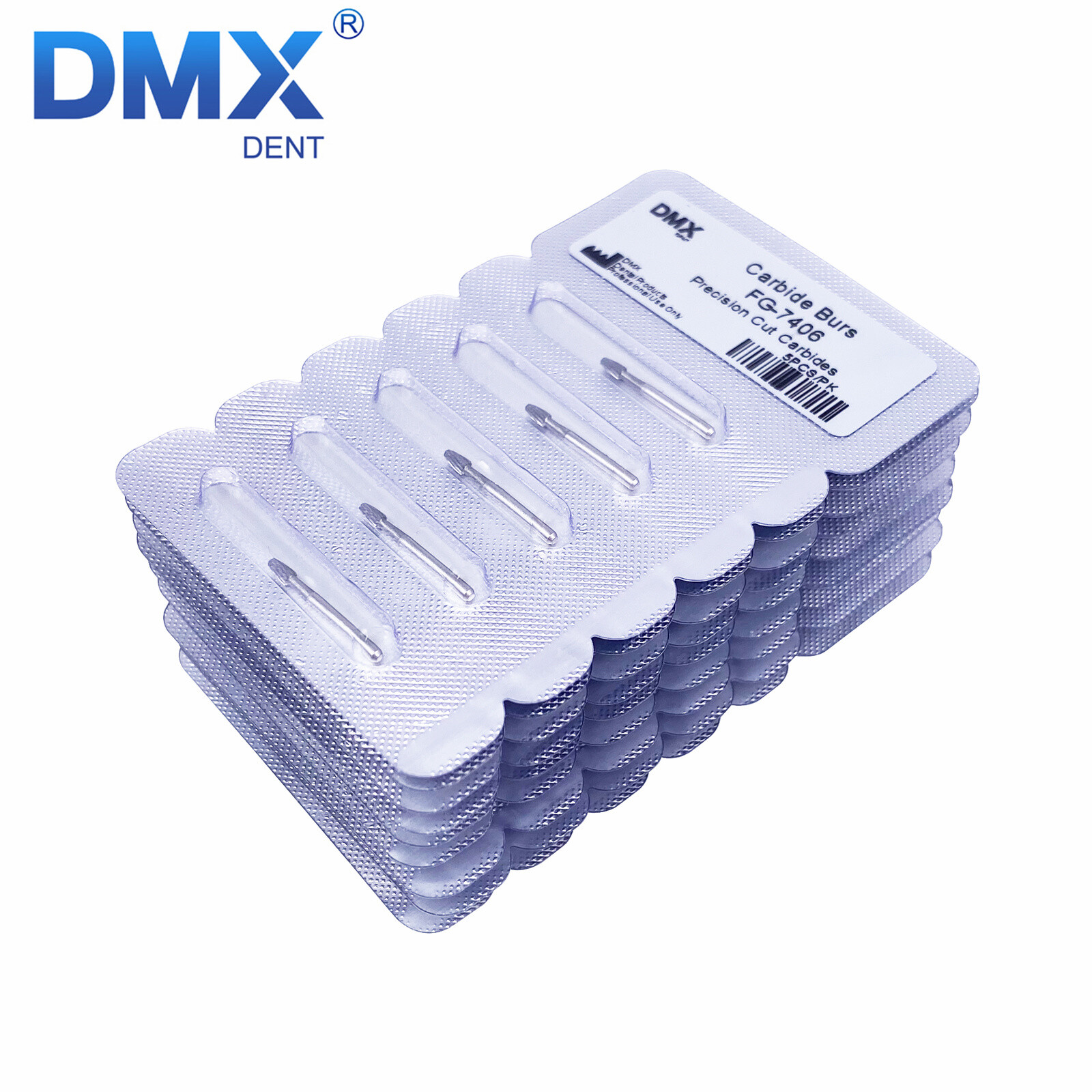 5Pcs Dental Carbide Burs Trimming Finishing Polishing Egg Football FG 7406 High