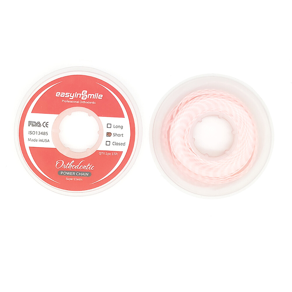 Dental Ortho Power Chains Elastic Ultra Spool Closed/Short/Long For Wire Braces
