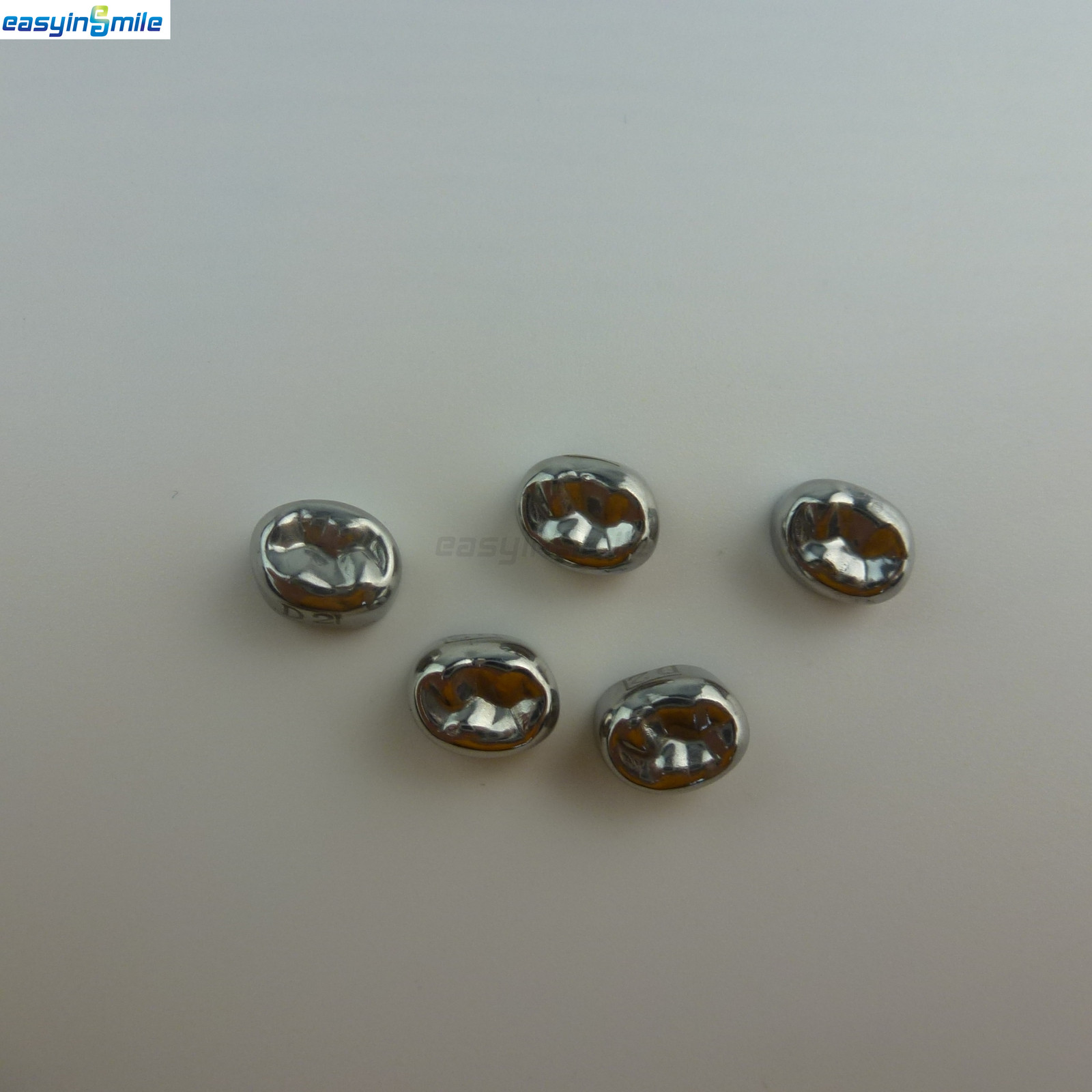 5pc Easyinsmile Dental Kid Crown Stainless Steel Primary D Premolar E Crown[USA]