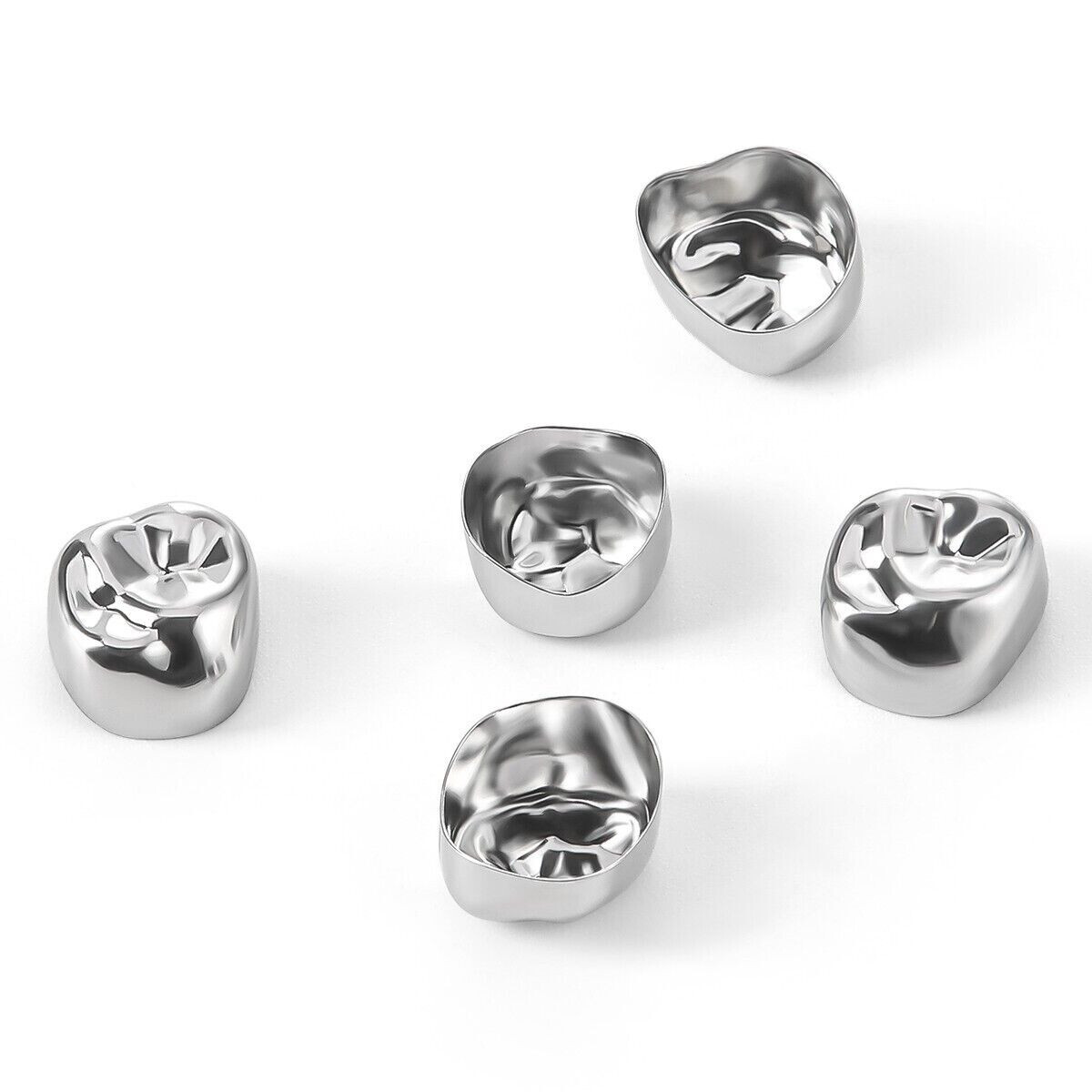 5 Pcs Dental Stainless Steel Kids Primary Molar Crowns Pediatric Crown 48 Size