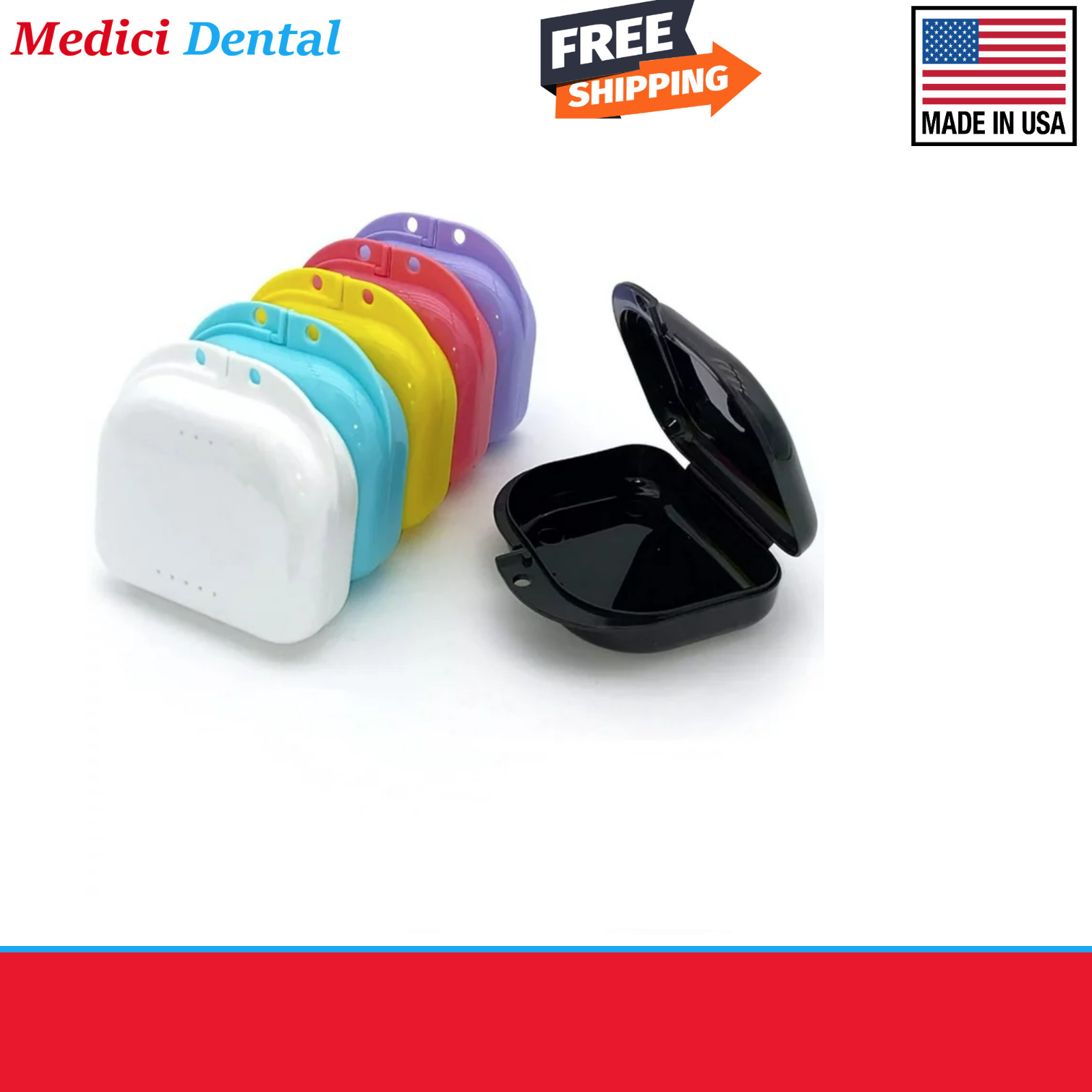 Dental Ortho Appliance Case Mini Retainer Box, 5/8″D, Pocket Size, Up to 300/Cs