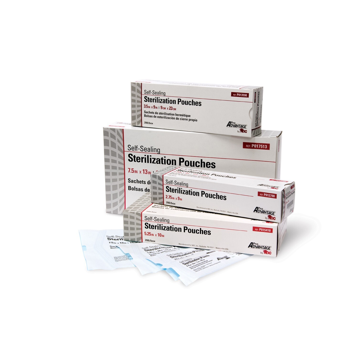 Pro Advantage Self Seal Sterilization Pouch, 7-1/2″ W x 13″ L (200/BX)