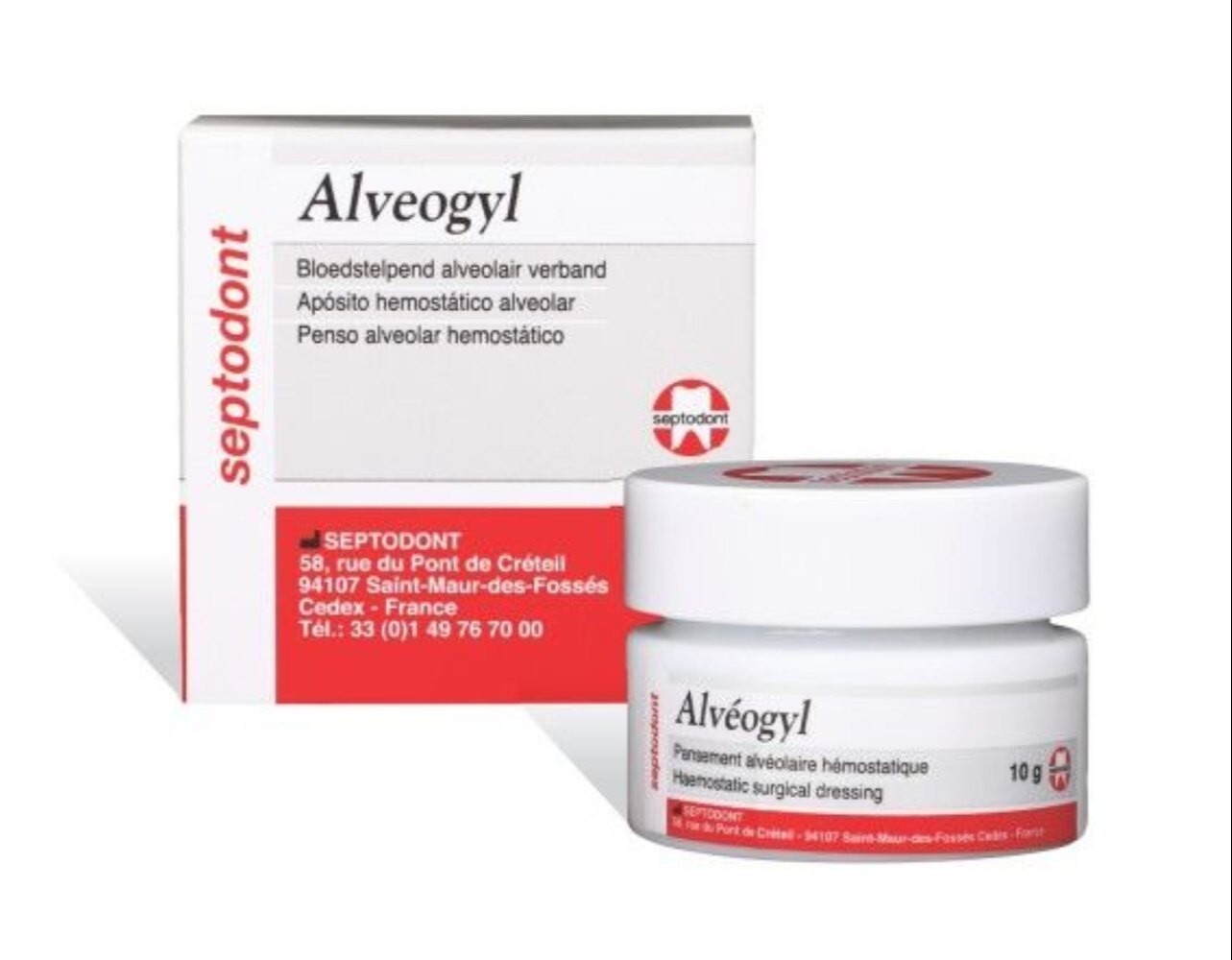 Septodont Alveogyl Paste Dry Socket Treatment Dental Material 10gm jar